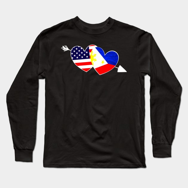 I Love my Pinay Wife Filipina Philippines Pride Long Sleeve T-Shirt by JPDesigns